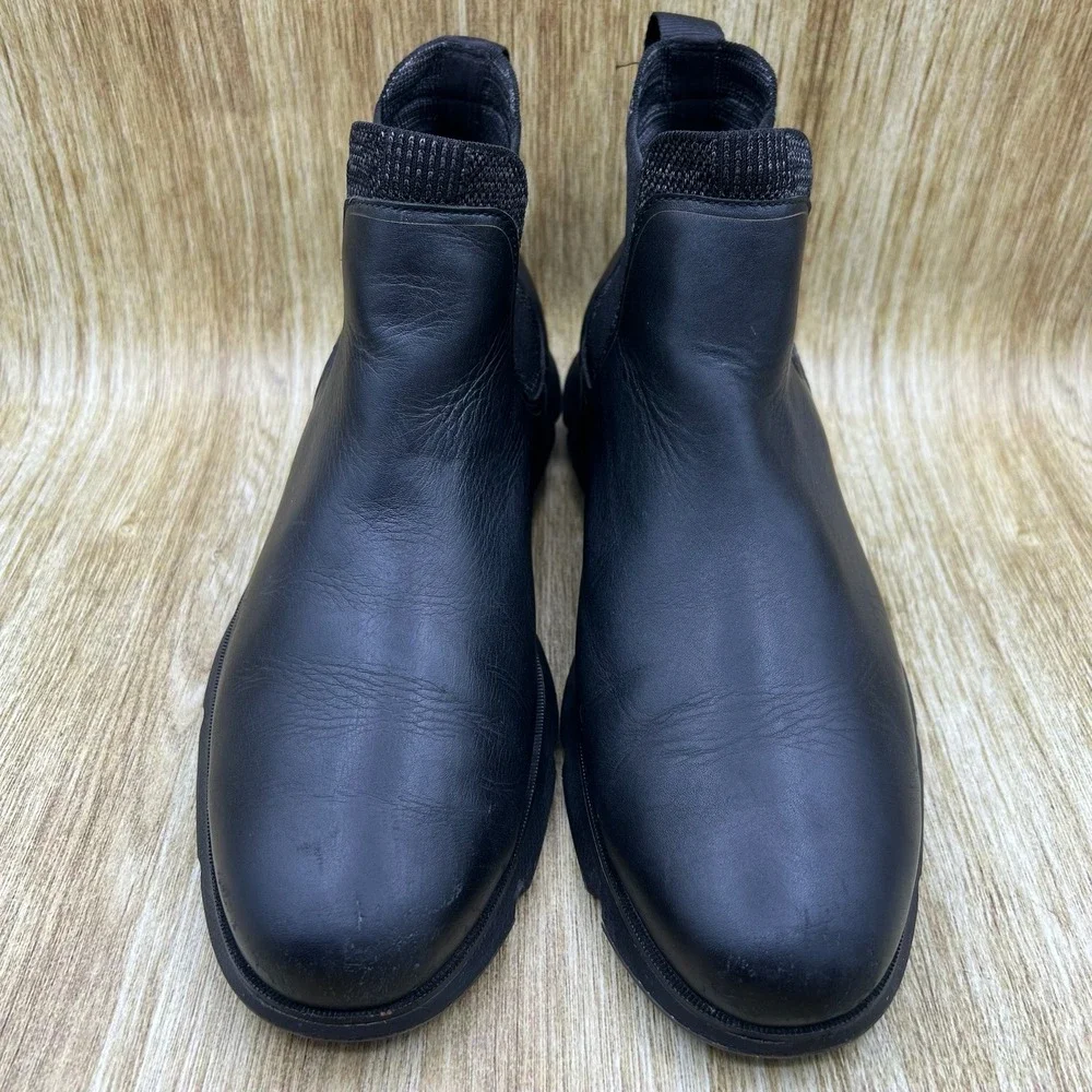 Cole Haan 4.Zerogrand Chelsea‎ Boots Men's 11 Black Leather Ankle Pull On C33455